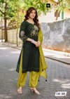 Rajvee By Kadlee Roman Silk Kurti With Bottom Dupatta 